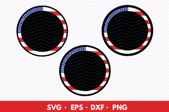American Flag Circle Monogram Frame SVG: A Versatile Design for Patriotic Projects