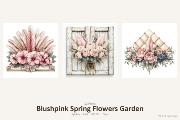 Blushpink Spring Flowers Garden