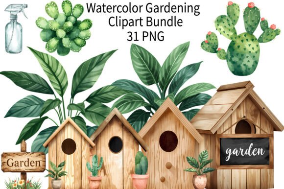 How Watercolor Garden Birdhouse Clipart is Inspiring Creatives Across Industries