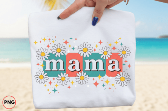 Mama Daisy Floral PNG: Elevating Your Sublimation Designs with Style and Simplicity