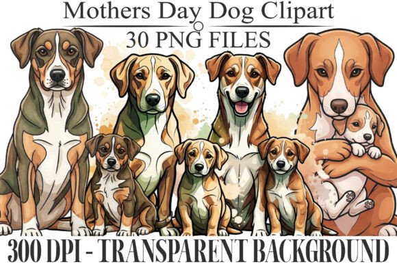 Mother's Day Dog Clipart PNG: A Heartfelt Touch for Pet-Loving Moms