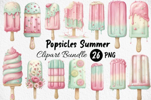 Refreshing Creative Projects with Popsicles Summer Clipart