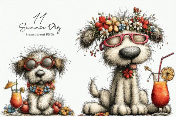 Whimsical Summer Dog Clipart: Creative Ways to Bring Joy to Your Projects