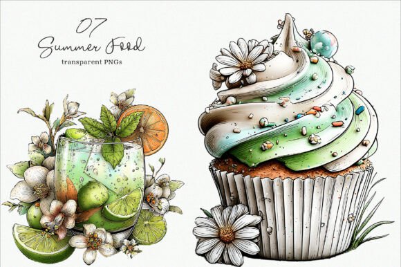 Whimsical Summer Food Clipart: A Versatile Resource for Creative Projects